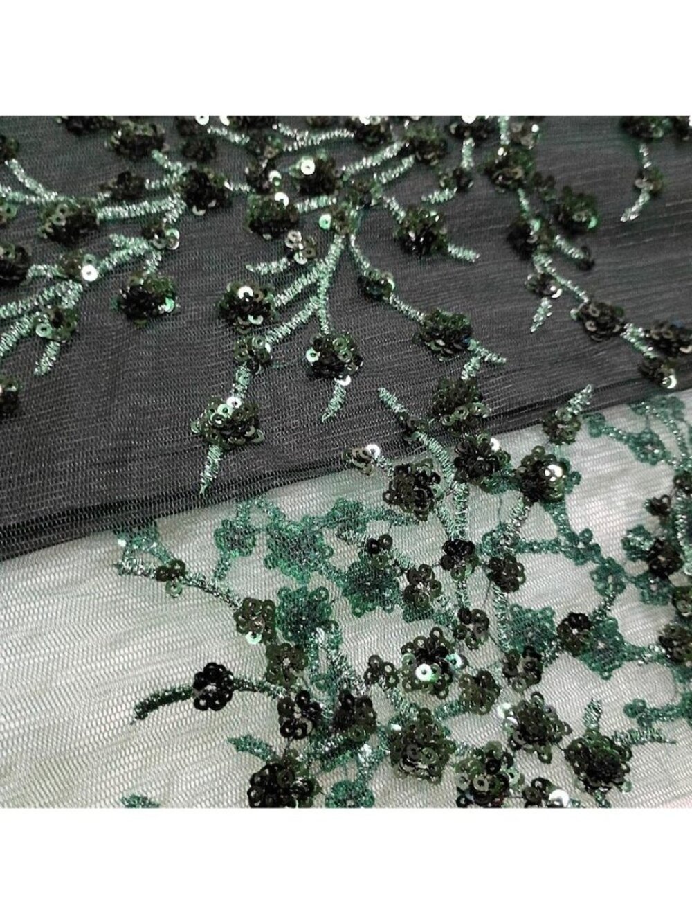 Reformation Green Midi Skirt Size 10 Whimsy Glam Embroidered Sequin Elegant - Picture 13 of 13